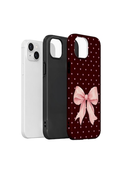 Velvoria Valestra Blush Heart Bow Apple iPhone Uyumlu 15 Darbe Korumalı Kılıf Valestra Select - Blush Heart Bow