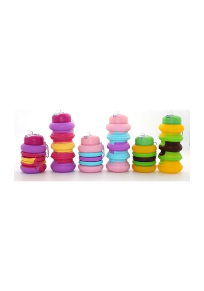 Katlanabilir Portatif Silikon Su Şişesi 500 Ml 23643478