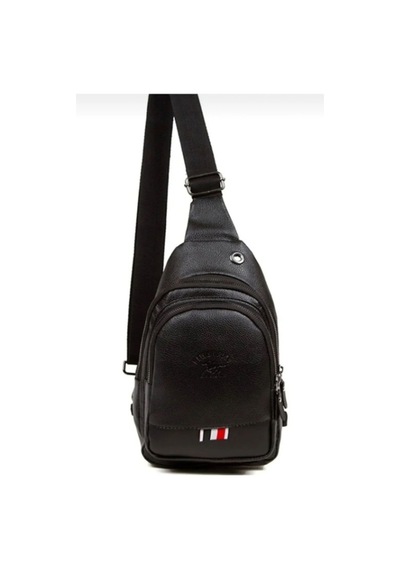 Newıshpolo 1064-26 Deri Bodybag Çapraz Çanta Siyah