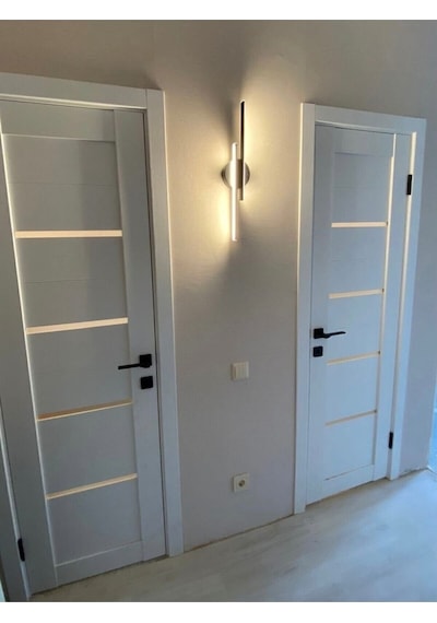 Modern Aplik Çift Yönlü Çubuk Led Siyah Günışığı Lineer Avize Armatür 50cm Çubuk Uzunluğu 50cm