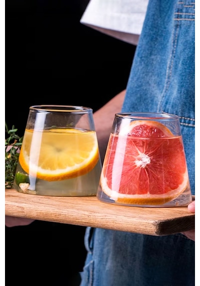 Mithra Life 2 Adet Isı Dayanıklı 400 Ml Kahve, Meşrubat, Viski, Kokteyl, Sunum Bardağı Mıt1145 Şefaf