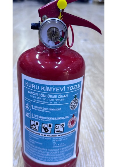 Kuru Kimyevi Tozlu 1 Kg Yangın Söndürücü