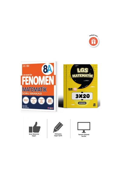 Fenomen 2027 8. Sınıf Matematik A Soru Bankası Ve 3x20 Deneme Bigelio Yayıncılık