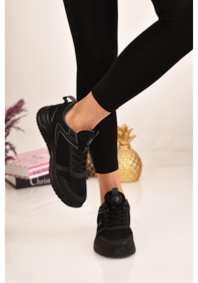 Unisex Spor Ayakkabı Sneaker Siyah