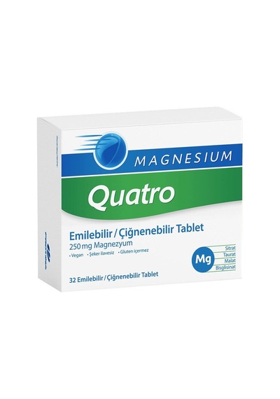 Magnesium Quatro 32 Çiğnenebilir Tablet