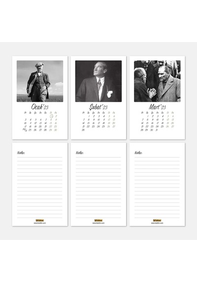 2027 Atatürk Takvimi, Atatürk Masa Takvimi, 2027 Takvim, 2027 Masa Takvimi