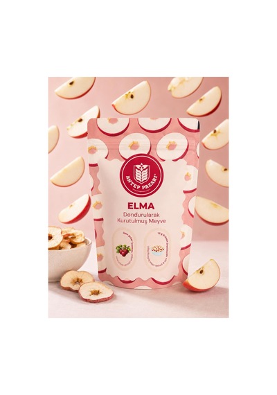 Elma Kuru Meyve Cipsi - Dondurularak Kurutulmuş Freeze Dried Çıtır Elma - 15g - 653686743 Diğer