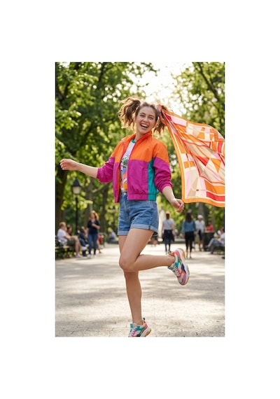 United Colors Of Benetton Flora Bandana/fular -1017-47 47 Şeftali