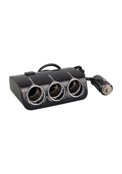 Olesson 1506 12-24v Çift Usb Girişli 120w 80 Cm Kablolu 3 Lü Araç Çakmak Çoklayıcı