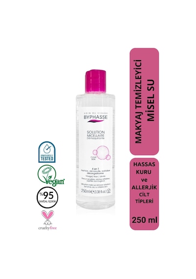 Byphasse Micellar Yüz Ve Makyaj Temizleyici Misel 250 ML