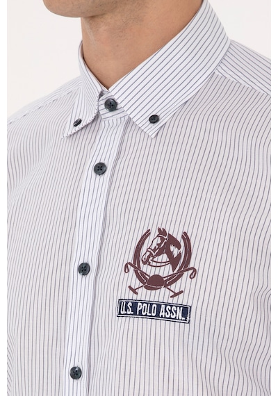 U.s. Polo Assn. Erkek Açık Lacivert Gömlek Desenli 50308214-vr059 Acık Lacıvert