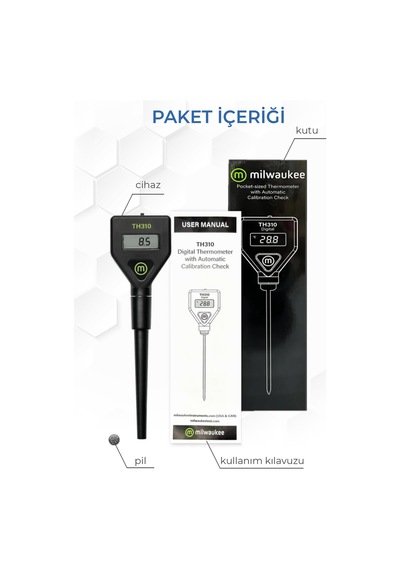 Milwaukee Th310 Dijital Paslanmaz Çelik Termometre