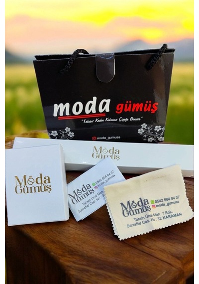 Modagümüşevi 925 Ayar Gümüş Altın Hallow Kadın Bileklik