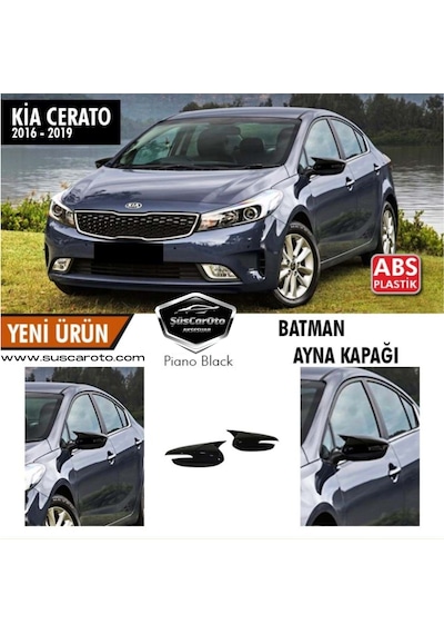 Kia Cerato Sinyalli 2016-2019 Batman Yarasa Ayna Kapağı Piano Bla