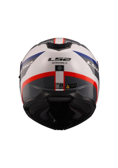 Ls2 Strobe 2 Monza Motosiklet Kaskı Beyaz - Siyah - Kırmızı