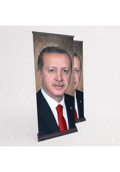 Cumhurbaşkanı Poster Baskılı Pro Roll Up Banner 100x200cm No:3 Diğer