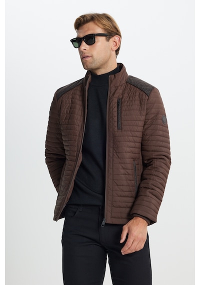 AC&Co / Altınyıldız Classics Erkek Kahverengı Standart Fit Normal Kesim Kapitone Desenli Dik Yaka Fermuarlı Yan Cep Şişme Mont Kahverengi AC&Co / Altınyıldız Classics Erkek Kahverengı Standart Fit Normal Kesim Kapitone Desenli Dik Yaka Fermuarlı Yan Cep Şişme Mont Kahverengi