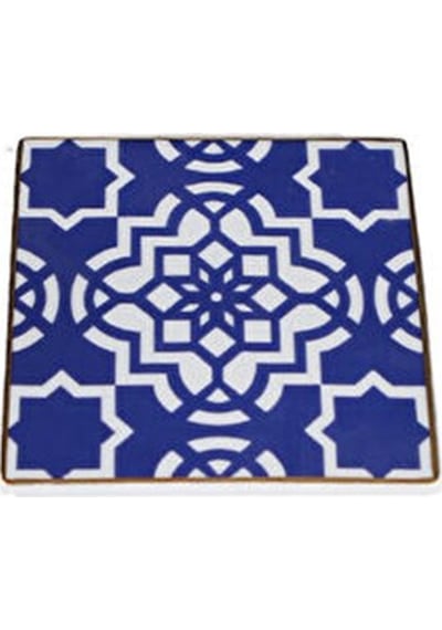 Porland Morocco Desen 7 Mor Bardak Altlığı 10x10 Cm Mor