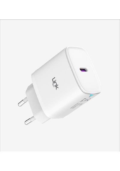 Linktech C311 Safe Type-c Kablolu 25w Hızlı Şarj Adaptörü Beyaz