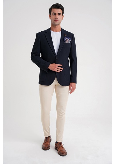 Efor C 694 Ceket Slim Lacivert Casual Lacivert
