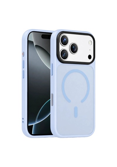 Joko Apple iPhone Uyumlu 18 Pro Max Megane Magsafe Kapak - Sierra Blue Çokrenkli