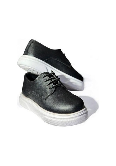 Erkek Çocuk Ortopedik Sneaker Ayakkabı-15738 Siyah
