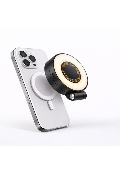 Manyetik Mini Led Telefon Işığı Magsafe Uyumlu Selfie & Video Çekim Işığı Katlanabilir Vlog Işığı
