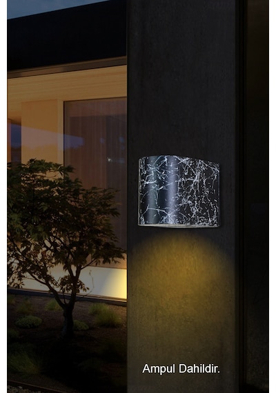 Amber Işık Led İç - Dış Mekan Dekoratif Modern Lüks Aplik - Ip65 Diğer
