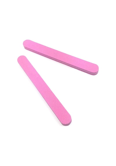 Koodmax Aşınmaya Dayanıklı Kumlu Çift Taraflı Tırnak Törpüsü Düz 100/180 Pembe 5'li