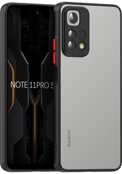 Xiaomi Uyumlu Redmi Note 11 Pro 5g Kılıf Zore Arkası Mat Sert Silikon Hux Kapak