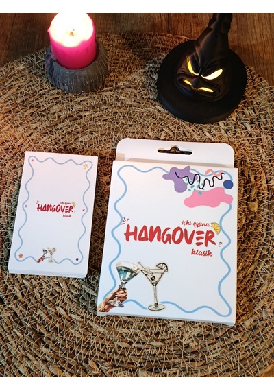 Hangover İçki Oyunu Klasik Versiyon - Kese Hediyeli 45 Kart Eğlenceli Kart Oyunu
