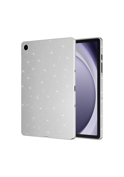 Galaxy Tab S9 Fe Simli Parlak Görünümlü Uyumlu Zore Tablet Koton Kılıf-gümüş Tablet Kılıfı