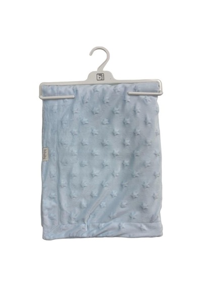 Nessiworld Nessiworld Bibaby Embossed Star 90x108 Battaniye 64728 Blue-39096