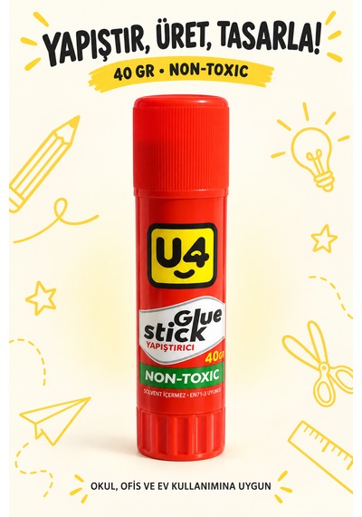 U4 Stick Yapıştırıcı 40 Gr 4 Adet