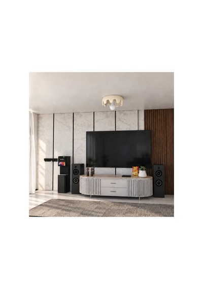 Modern Tekli Avize, Dalgalı Kenarlı Beton Dokulu Plafonyer Avize Krem