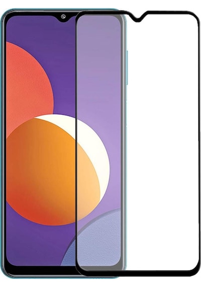 Samsung Uyumlu Galaxy M12 Ekran Koruyucu 9D Tam Kaplayan Kavisli