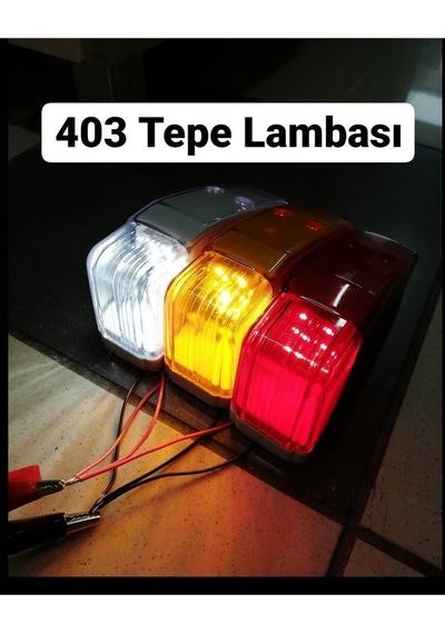 Ahmet Otomotiv 403 Tipi Tepe Lambası Side Marker Ledli Sarı Renk 12-24v