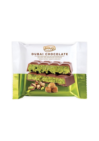 5 Adet Bolçi Fıstıklı Kadayıf Dubai Sütlü Çikolata 100 G