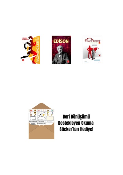Rağmenciler - Akacak Azim Damarda Durmaz + Edison + İnsan İsterse - Azmin Zaferi Öyküleri 5 + Okuma Sticker'ları