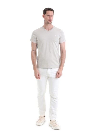 Hatemoğlu Ekru Regular Fit Düz 100% Pamuklu V Yaka Tişört 35353022c004 A53 Ekru Hatemoğlu Ekru Regular Fit Düz 100% Pamuklu V Yaka Tişört 35353022c004 A53 Ekru
