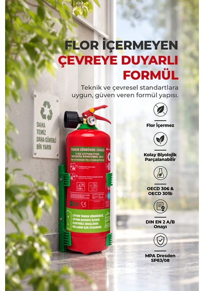 2 Kg Lityum İyon Batarya Yangın Söndürme Jeli F-500 Encapsulator