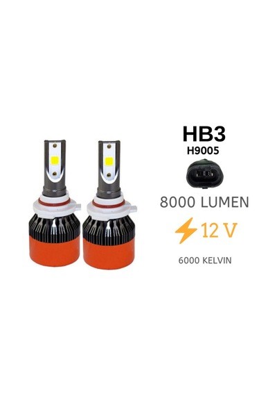 Hb3 H9005 Led Xenon Zenon Far, 48 Watt 12 Volt 8000l 6000k