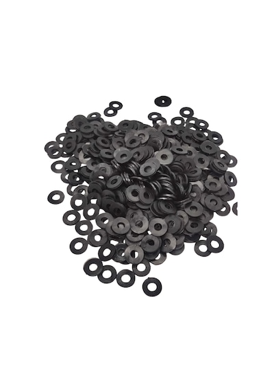 Siyah Plastik Pul M8 Sert Plastik Düz Pul M8 X 20 X 2,0 Mm 100 Adet M8