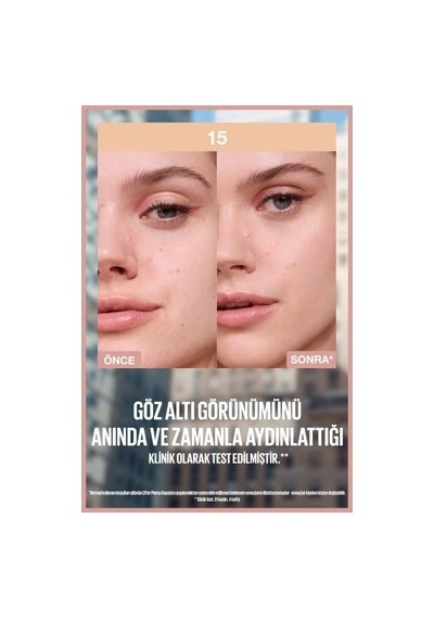 Nemlendirici Ve Aydınlatan Kapatıcı, Kafein Ve Peptit İçerir 00