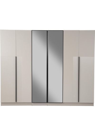 Ren 6 Kapaklı Gardırop %100 Mdf