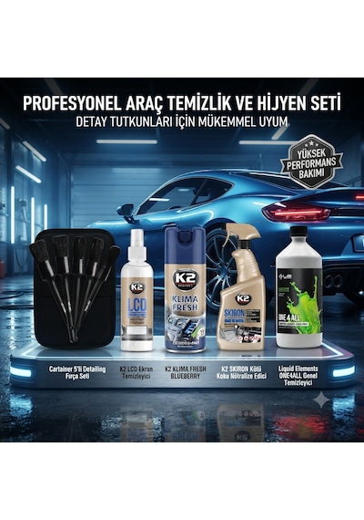 Profesyonel Araç Detaylı Temizlik Ve Hijyen Seti Set