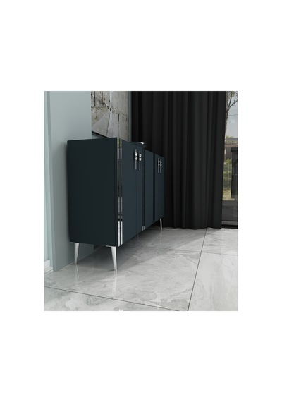 Pars 120 Cm Konsol, Tv Ünitesi, Çok Amaçlı Dolap - Antrasit-gümüş Antrasit-gümüş Pars 120 Cm Konsol, Tv Ünitesi, Çok Amaçlı Dolap - Antrasit-gümüş Antrasit-gümüş