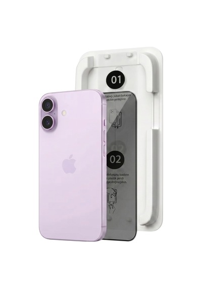 Fulltech Magicbox iPhone Uyumlu 17 / 16 Pro Premium Tempered Glass Aparatlı Ekran Koruyucu - Privacy Fulltech Magicbox iPhone Uyumlu 17 / 16 Pro Premium Tempered Glass Aparatlı Ekran Koruyucu - Privacy