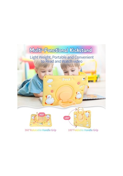 Samsung Galaxy Uyumlu Tab A9 Plus X210 X213 X215 X217 Kılıf Cute Dolls Standlı Eğlenceli 3d Karekterli Çocuk Kılıfı Kılıf