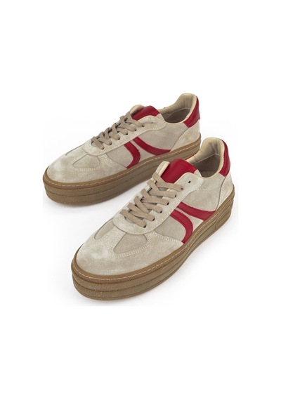 Ziya, Kadın Hakiki Deri Sneaker 1431000z6640 Bej Bej